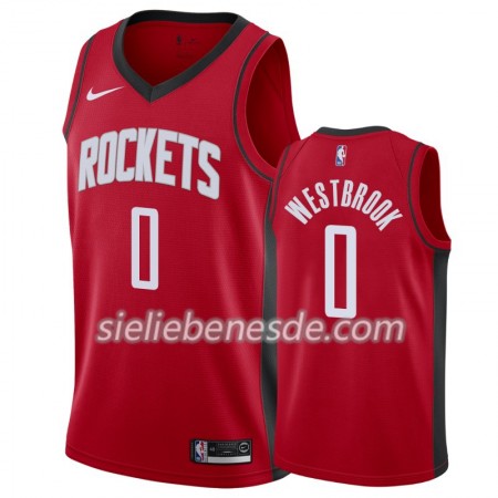 Herren NBA Houston Rockets Trikot Russell Westbrook 0 Nike 2019-2020 Icon Edition Swingman